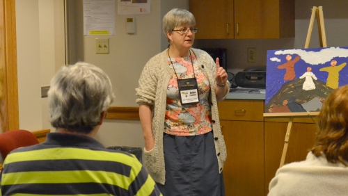 Debbie Eisenbise leading a workshop at the  2016 New Church Planting Conference.  Photo by Cheryl Brumbaugh-Cayford 