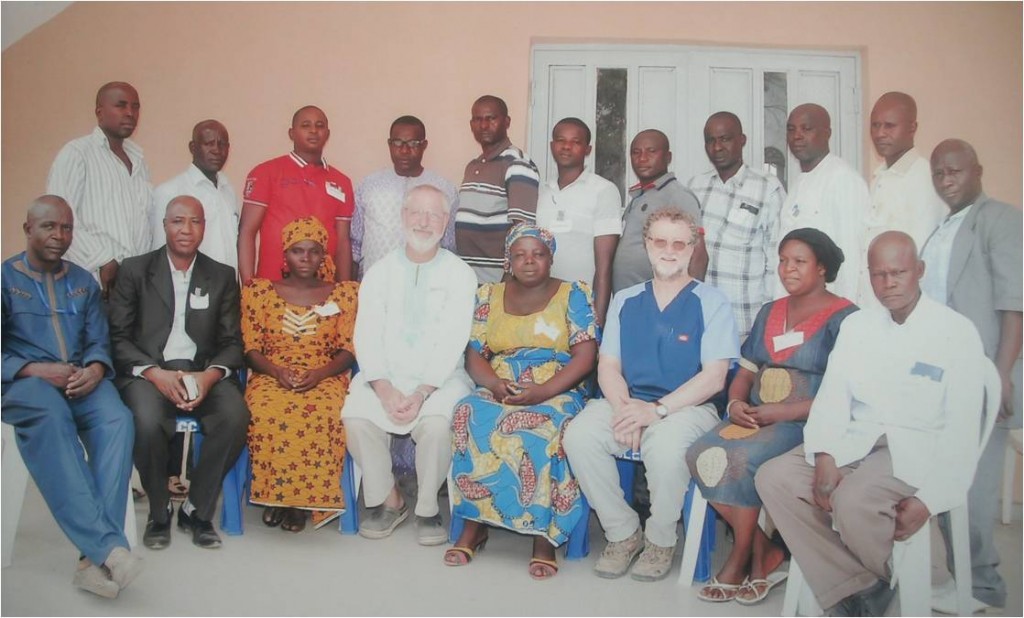 Group of dispensary staff and ICBDP medical workers that met for 2.5 days in Jos for a refresher course led by Norm and Paul