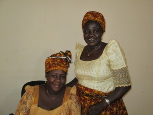 EYN Director of Women's Ministry, Suzan Mark and her assistant. (photo by Carl Hill)